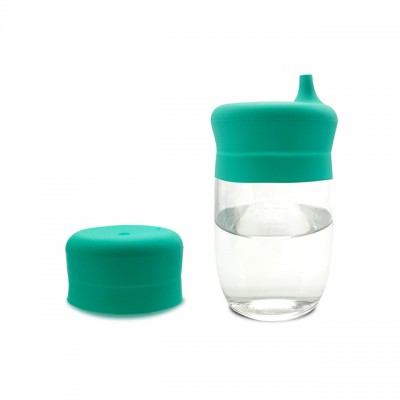 Oem Food Grade Silicone Kids Sippy Water Milk Drink Cup Bottle Toddler Baby Snack Cup Lid